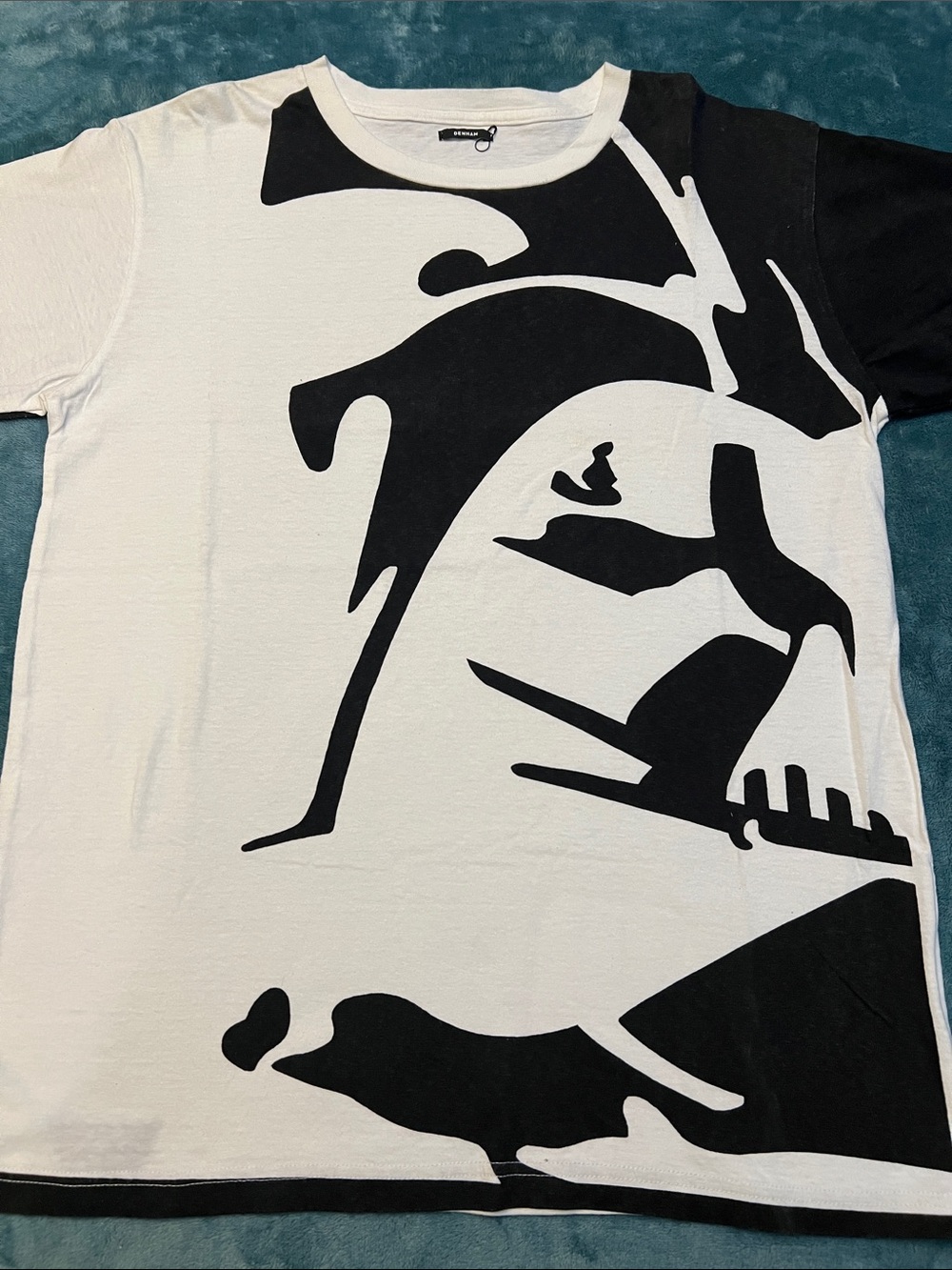 STAR WARS x DENHAM Black & White Graphic Men’s T‑Shirt